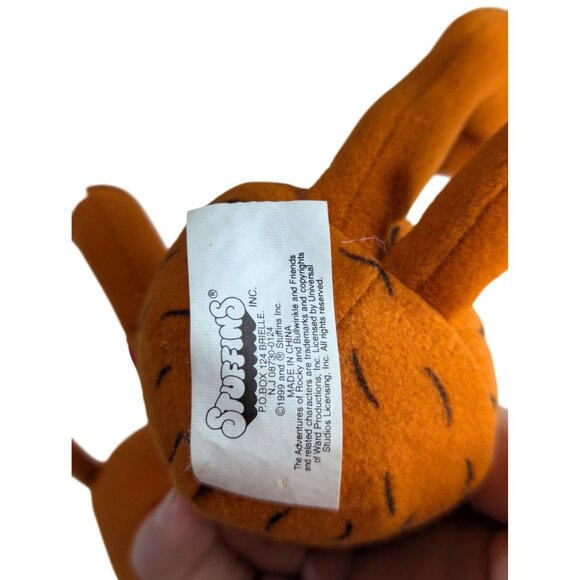 Bullwinkle Moose Plush Toy 9" Stuffins 1998 Wossamotta U Collectible Figure - Picture 4 of 5